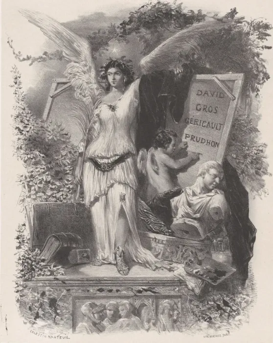 Framed Print : Contemporary Artists, ca. 1847. Creator: Celestin Nanteuil Framed Print : Contemporary Artists, ca. 1847. Creator: Celestin Nanteuil
