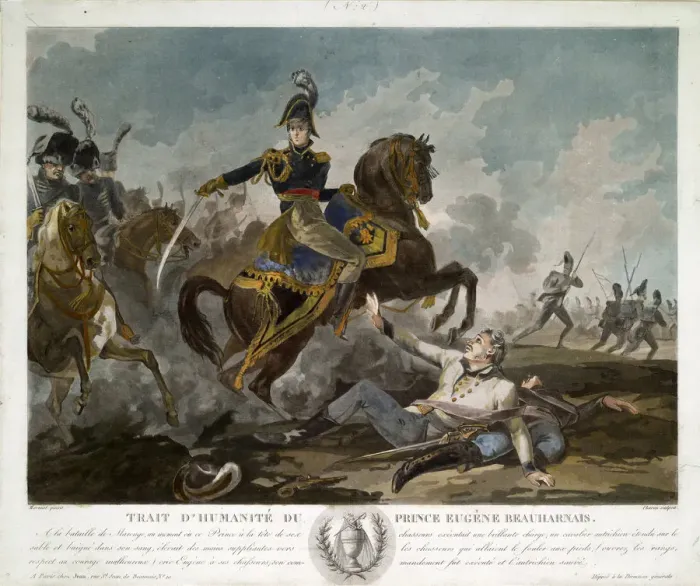 Framed Print : The Continence of Eugene de Beauharnais, ca 1814. Artist: Martinet, Pierre (1781-?) Framed Print : The Continence of Eugene de Beauharnais, ca 1814. Artist: Martinet, Pierre (1781-?)