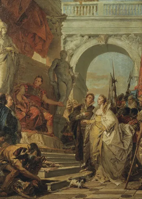 Framed Print : The Continence of Scipio, early-mid 18th century. Creator: Giovanni Battista Tiepolo Framed Print : The Continence of Scipio, early-mid 18th century. Creator: Giovanni Battista Tiepolo