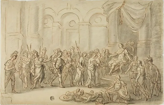 Framed Print : The Continence of Scipio, n.d. Creator: Unknown Framed Print : The Continence of Scipio, n.d. Creator: Unknown