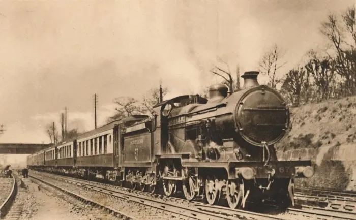 Framed Print : Down Continental Pullman Limited Express, c1920s. Creator: Unknown Framed Print : Down Continental Pullman Limited Express, c1920s. Creator: Unknown