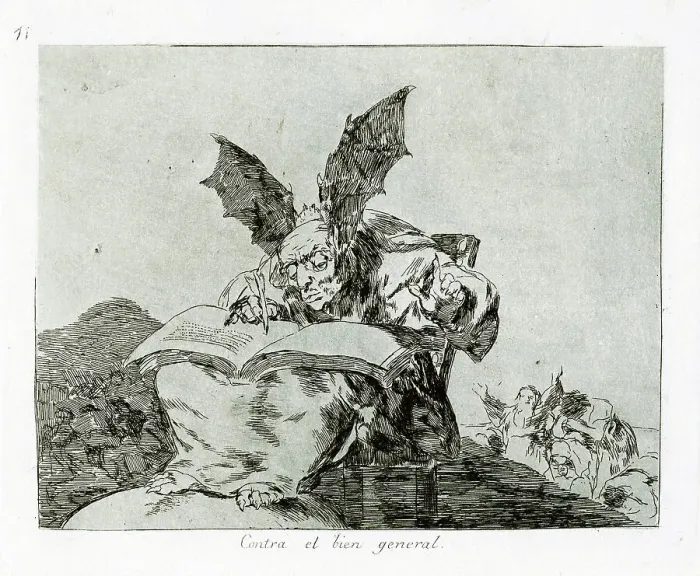 Framed Print : Contra el bien general (Against the common good). Plate 71 from The Disasters of War (Los Desastros de la Guerra), 1810-1820. Artist: Goya, Francisco, de (1746-1828) Framed Print : Contra el bien general (Against the common good). Plate 71 from The Disasters of War (Los Desastros de la Guerra), 1810-1820. Artist: Goya, Francisco, de (1746-1828)