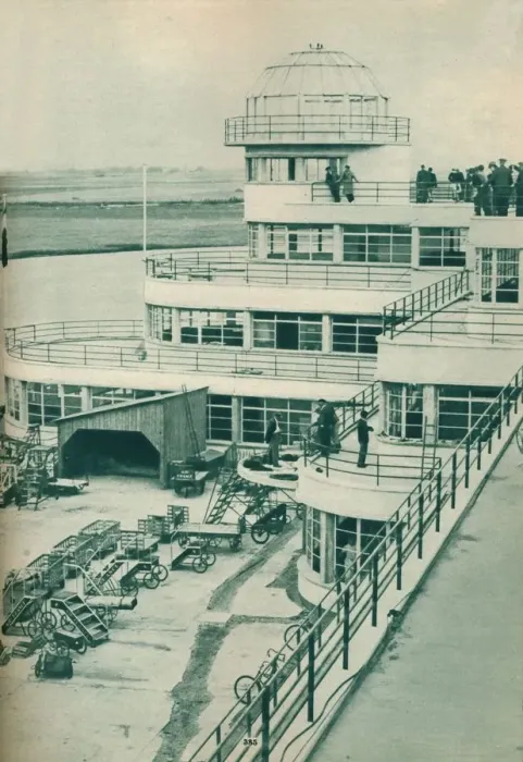 Framed Print : Control tower at Le Bourget Airport, Paris, c1936 (c1937) Framed Print : Control tower at Le Bourget Airport, Paris, c1936 (c1937)