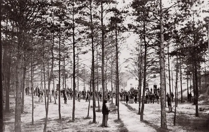 Framed Print : Convalescent Camp near Alexandria, 1861-65. Creator: Unknown Framed Print : Convalescent Camp near Alexandria, 1861-65. Creator: Unknown