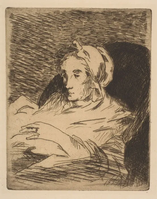 Framed Print : The Convalescent (Suzanne Manet), 1879-81 (?). Creator: Edouard Manet Framed Print : The Convalescent (Suzanne Manet), 1879-81 (?). Creator: Edouard Manet
