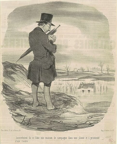 In convénient de se batir une maison de campagne... 19th century. Creator: Honore Daumier