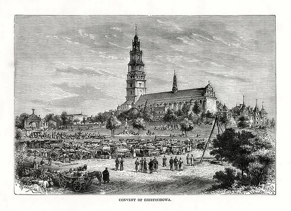 Convent of Czestochowa, Poland, 1879. Artist: C Laplante