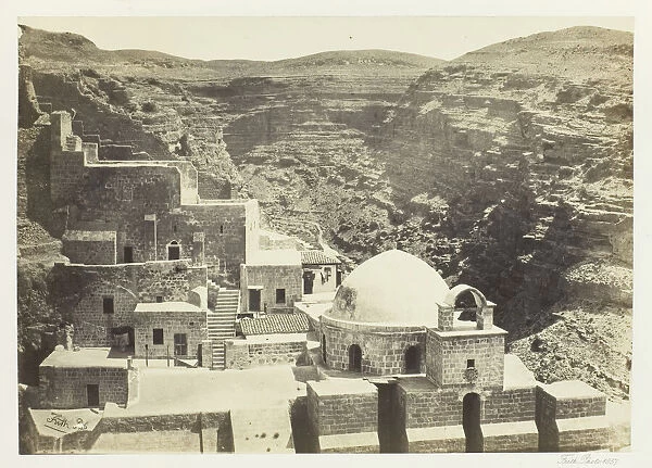 Convent of Mar-Saba, Near Jerusalem, 1857. Creator: Francis Frith