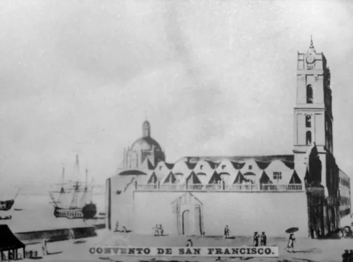 Framed Print : Convent of Saint Francisco, (1738), 1920s Framed Print : Convent of Saint Francisco, (1738), 1920s