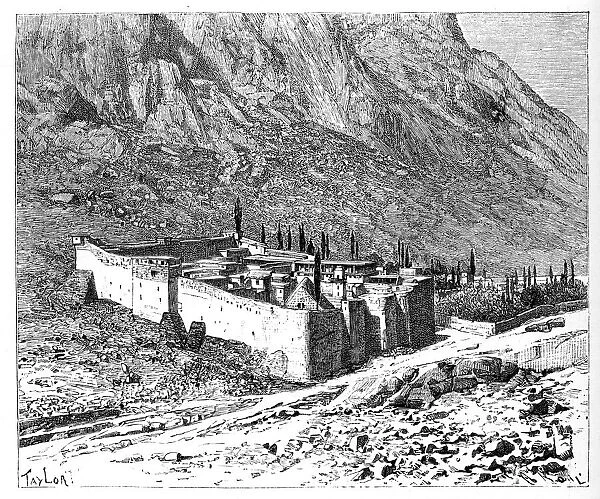 The Convent of St Catherine, Mount Sinai, Egypt, 1895