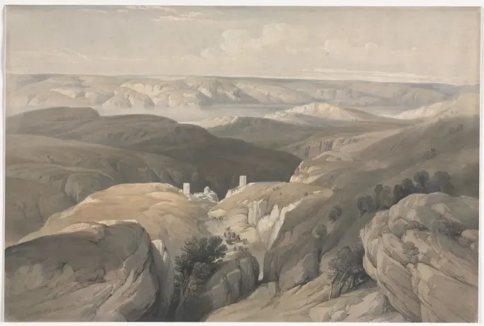 Framed Print : Convent of St. Saba, 1839. Creator: David Roberts (British, 1796-1864) Framed Print : Convent of St. Saba, 1839. Creator: David Roberts (British, 1796-1864)
