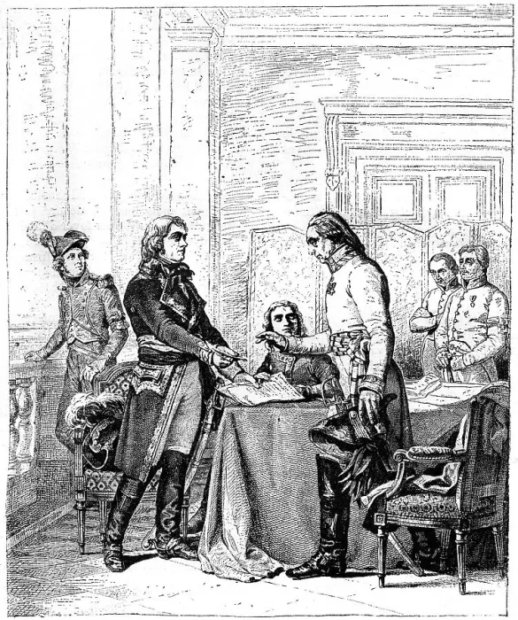 Framed Print : Convention after the Battle of Marengo, Italy, 15th June 1800 (1882-1884) Framed Print : Convention after the Battle of Marengo, Italy, 15th June 1800 (1882-1884)