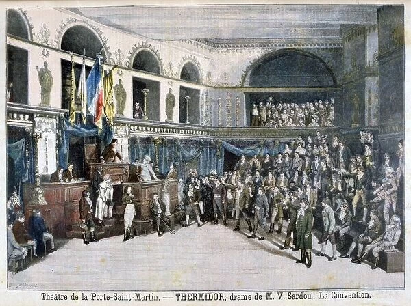 The Convention, scene from Thermidor, at the Theatre de la Porte Saint-Martin, Paris, 1896 Artist: F Meaulle