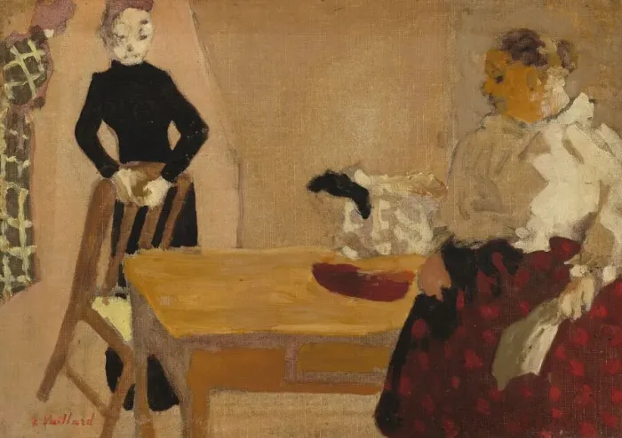 Framed Print : The Conversation, 1891. Creator: Edouard Vuillard Framed Print : The Conversation, 1891. Creator: Edouard Vuillard