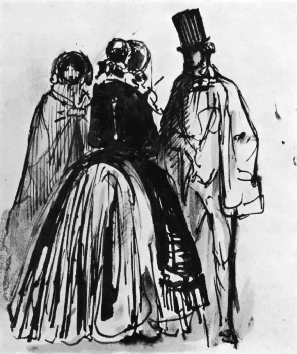 Framed Print : Conversation, 19th century, (1930). Artist: Constantin Guys Framed Print : Conversation, 19th century, (1930). Artist: Constantin Guys