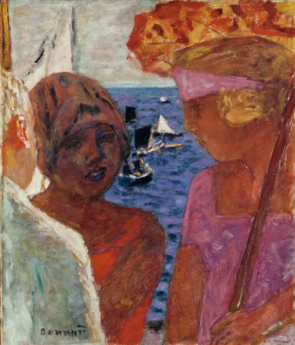 Framed Print : Conversation à Arcachon, between 1926 and 1930. Creator: Pierre Bonnard Framed Print : Conversation à Arcachon, between 1926 and 1930. Creator: Pierre Bonnard