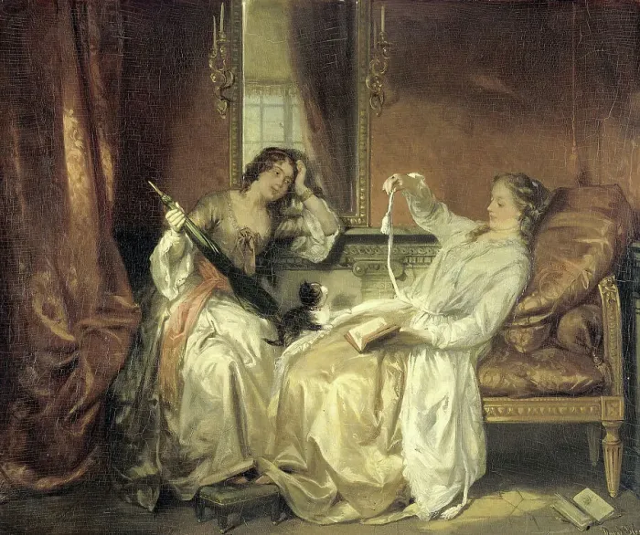 Framed Print : The Conversation, c.1850-c.1899. Creator: David Joseph Bles Framed Print : The Conversation, c.1850-c.1899. Creator: David Joseph Bles