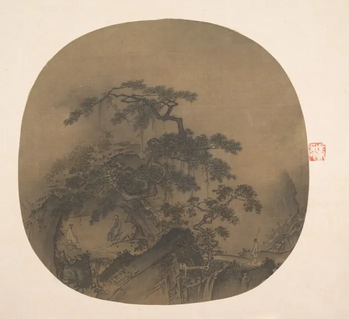 Framed Print : Conversation in a Cave, 13th century. Creator: After Ma Yuan (Chinese, active ca. 1190-1225) Framed Print : Conversation in a Cave, 13th century. Creator: After Ma Yuan (Chinese, active ca. 1190-1225)