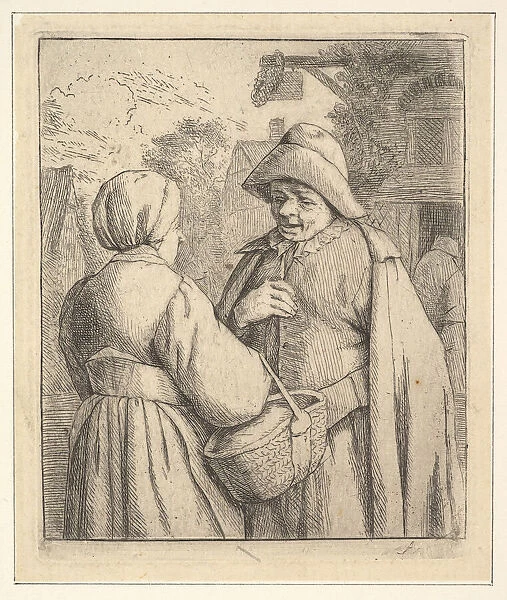 Conversation in the Street, 1610-85. Creator: Unknown