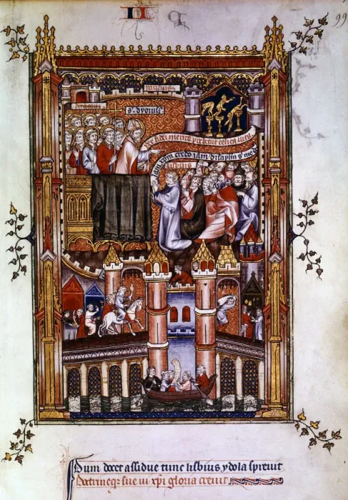 Framed Print : The conversion of Lisbius, 1317