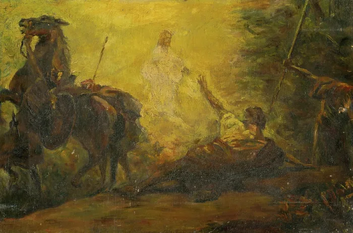 Framed Print : Conversion of Paul, 1900. Creator: Arpad Feszty