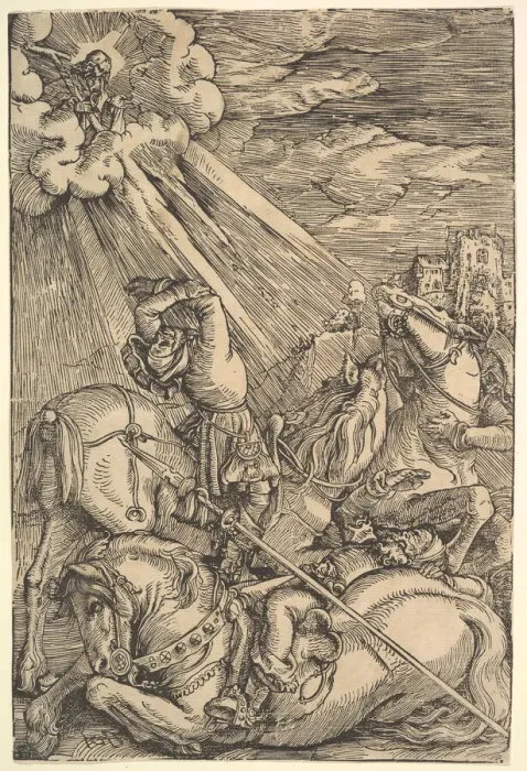 Framed Print : Conversion of Paul, ca. 1514. Creator: Hans Baldung Framed Print : Conversion of Paul, ca. 1514. Creator: Hans Baldung