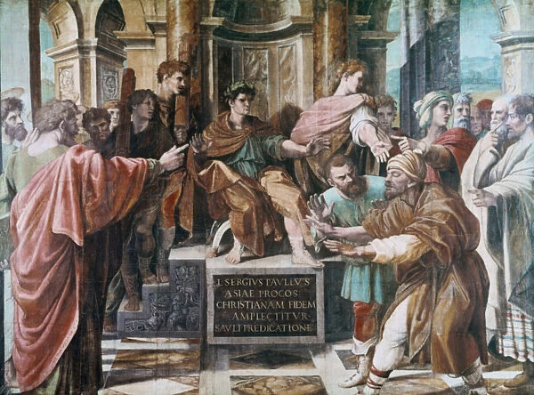 The Conversion of the Proconsul, 1515-1516. Artist: Raphael