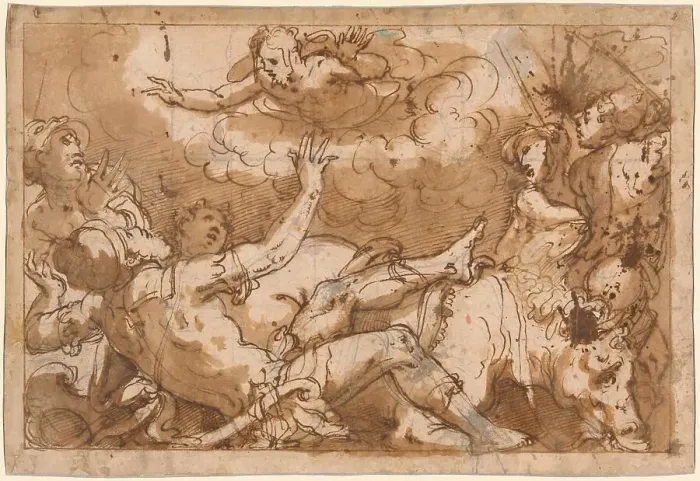 Framed Print : The Conversion of Saint Paul, 1554. Creator: Giorgio Vasari Framed Print : The Conversion of Saint Paul, 1554. Creator: Giorgio Vasari
