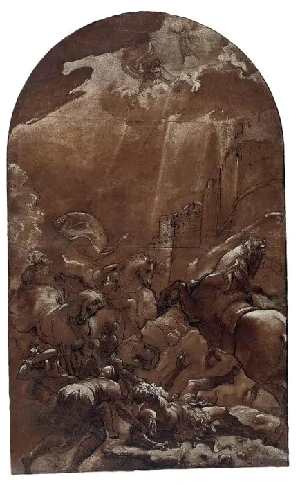 Framed Print : The Conversion of Saint Paul, 1587 / 89. Creator: Lodovico Carracci Framed Print : The Conversion of Saint Paul, 1587 / 89. Creator: Lodovico Carracci