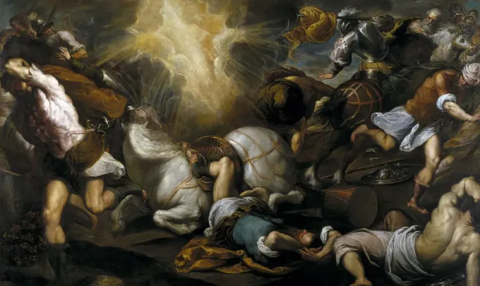 Framed Print : The Conversion of Saint Paul, 1592. Artist: Palma il Giovane, Jacopo, the Younger (1544-1628)
