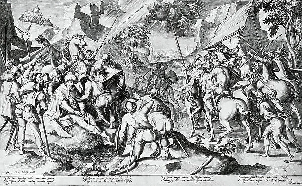 The Conversion of Saint Paul, between 1595 and 1596. Creator: Zacharias Dolendo