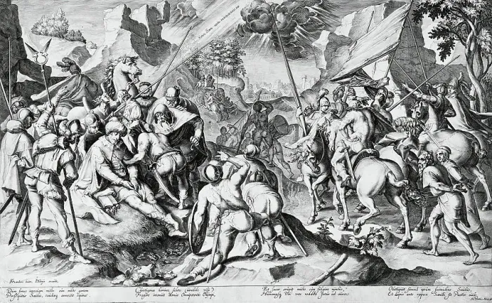 Framed Print : The Conversion of Saint Paul, between 1595 and 1596. Creator: Zacharias Dolendo Framed Print : The Conversion of Saint Paul, between 1595 and 1596. Creator: Zacharias Dolendo