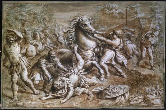 Framed Print : The Conversion of Saint Paul, 17th century. Artist: Pietro da Cortona Framed Print : The Conversion of Saint Paul, 17th century. Artist: Pietro da Cortona
