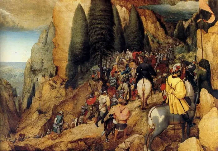 Framed Print : The Conversion of Saint Paul. Artist: Bruegel (Brueghel), Pieter, the Elder (ca 1525-1569)