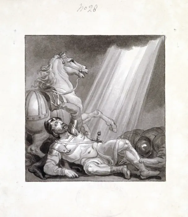 Framed Print : The Conversion of Saul, c1810-c1844. Artist: Henry Corbould Framed Print : The Conversion of Saul, c1810-c1844. Artist: Henry Corbould