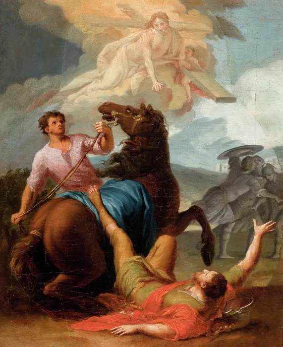 Framed Print : Conversion of St Paul, c1800. Creator: Lucjan Smuglewicz Framed Print : Conversion of St Paul, c1800. Creator: Lucjan Smuglewicz