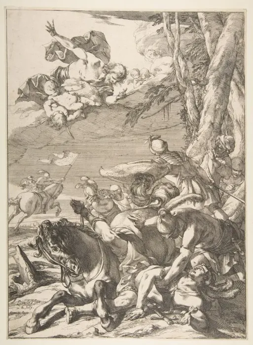 Framed Print : Conversion of St. Paul, ca. 1637. Creator: Laurent de la Hyre Framed Print : Conversion of St. Paul, ca. 1637. Creator: Laurent de la Hyre