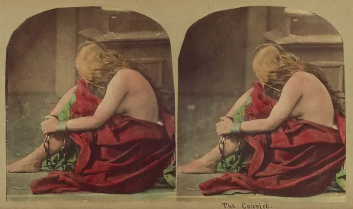 Framed Print : The Convict, about 1860. Creator: London Stereoscopic & Photographic Co Framed Print : The Convict, about 1860. Creator: London Stereoscopic & Photographic Co