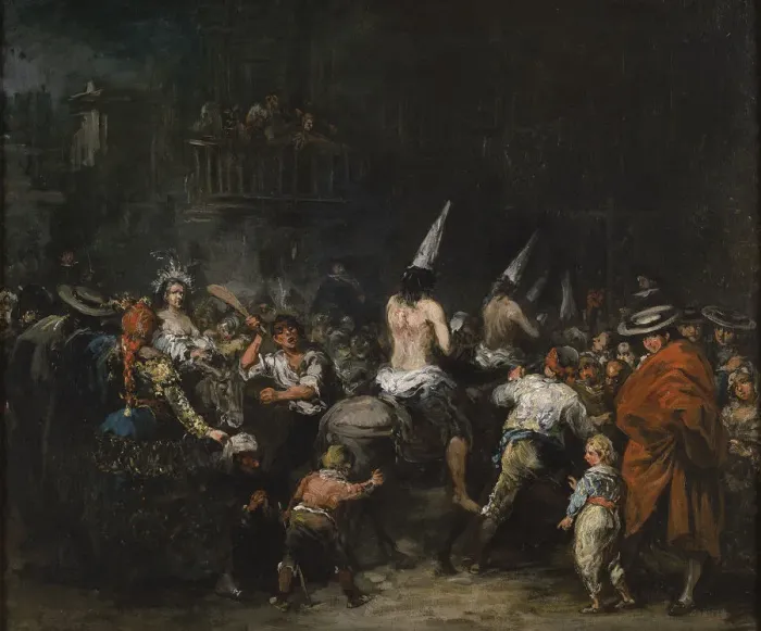 Framed Print : Convicted by the inquisition, Second Half of the 19th cen Artist: Lucas Velazquez, Eugenio (1817-1870)