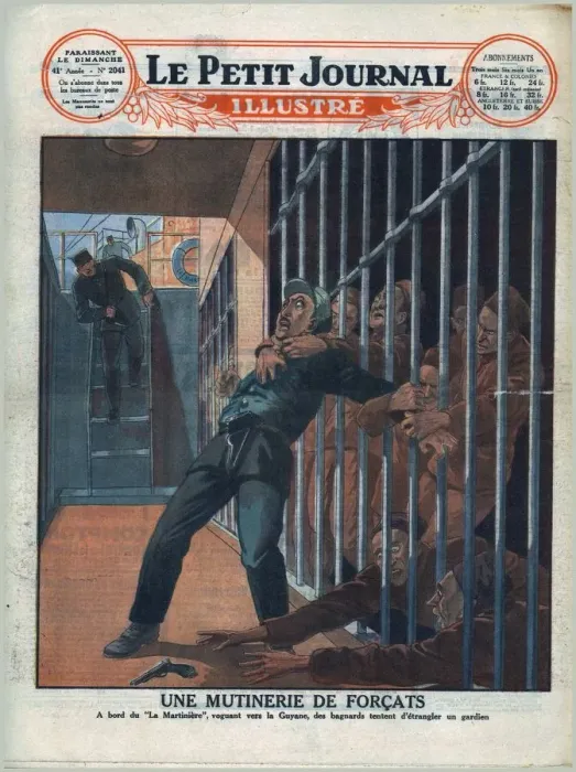 Framed Print : Convicts mutinying, 1930. Creator: Unknown Framed Print : Convicts mutinying, 1930. Creator: Unknown