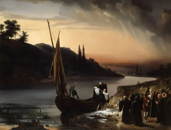 Framed Print : Convoi d lsabeau de Baviere, 19th century. Artist: Jean Truchot Framed Print : Convoi d lsabeau de Baviere, 19th century. Artist: Jean Truchot