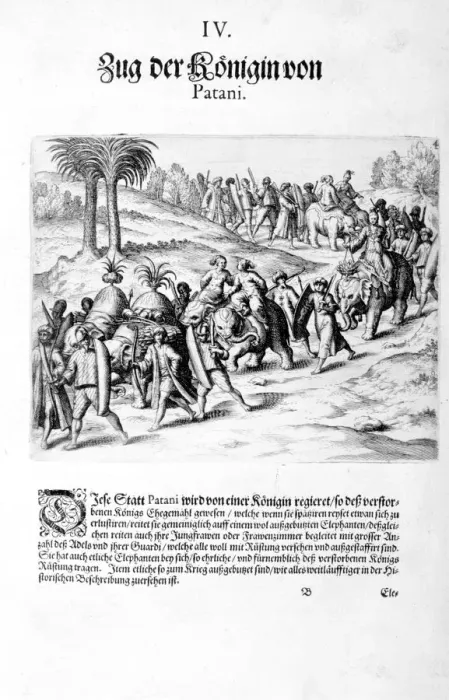 Framed Print : Convoy of the Queen. 1606. Artist: Theodore de Bry