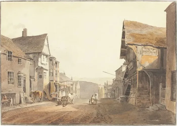 Framed Print : Conway in North Wales, 1803. Creator: John Varley I Framed Print : Conway in North Wales, 1803. Creator: John Varley I