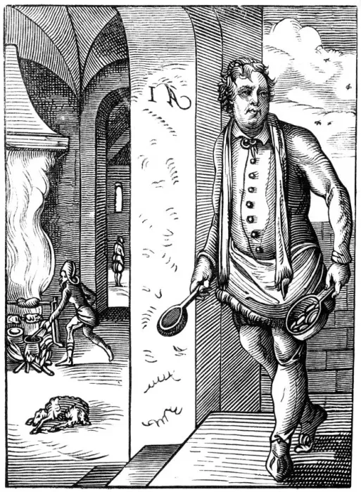 Framed Print : The cook, 16th century (1849). Artist: Jost Amman Framed Print : The cook, 16th century (1849). Artist: Jost Amman