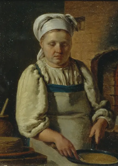 Framed Print : Cook, 1835. Artist: Mikhaylov, Grigori Karpovich (1814-1867) Framed Print : Cook, 1835. Artist: Mikhaylov, Grigori Karpovich (1814-1867)