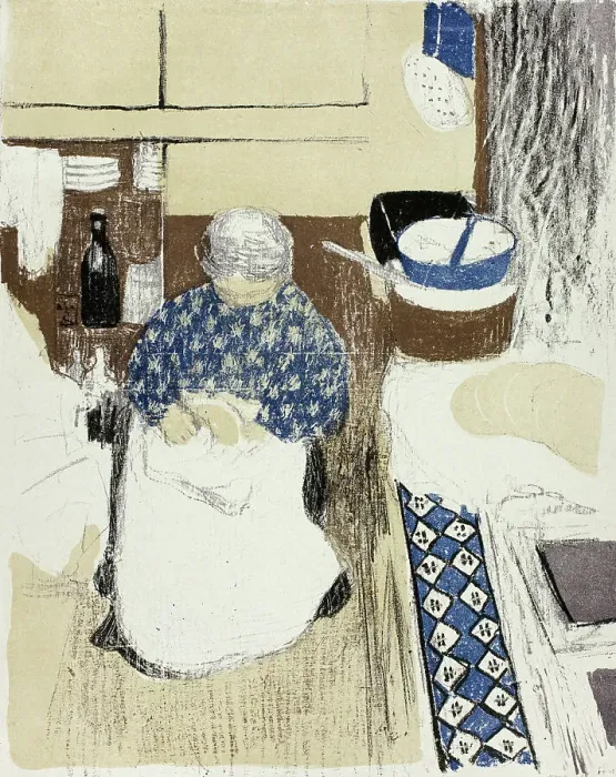 Framed Print : The Cook, plate eleven from Landscapes and Interiors, 1899. Creator: Edouard Vuillard Framed Print : The Cook, plate eleven from Landscapes and Interiors, 1899. Creator: Edouard Vuillard
