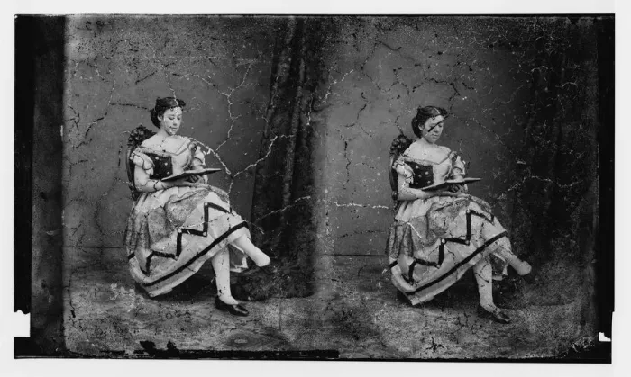 Framed Print : Cook, Posa, Actress, ca. 1860-1865. Creator: Unknown Framed Print : Cook, Posa, Actress, ca. 1860-1865. Creator: Unknown