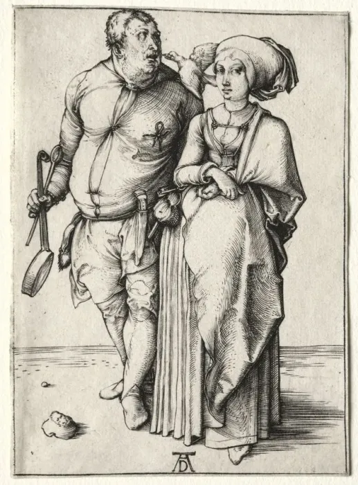Framed Print : The Cook and His Wife, probably 1497. Creator: Albrecht Dürer (German, 1471-1528) Framed Print : The Cook and His Wife, probably 1497. Creator: Albrecht Dürer (German, 1471-1528)