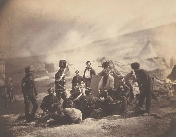 Cooking House of the 8th Hussars, 1855. Creator: Roger Fenton