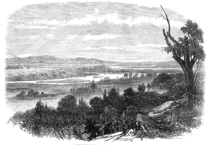 Framed Print : Cook's River Dam, Botany Bay, New South Wales, 1865. Creator: Unknown Framed Print : Cook's River Dam, Botany Bay, New South Wales, 1865. Creator: Unknown